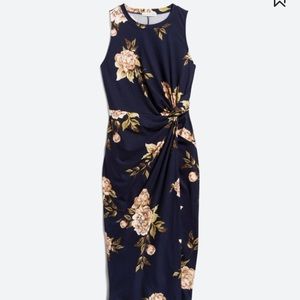 Stitch fix Nine Britton Abigail Brushed Knit MIDI Dress - Navy - M